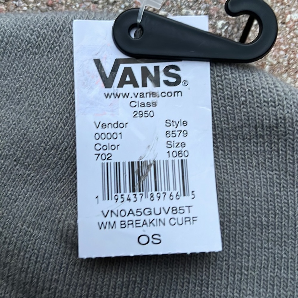 Vans WM Breakin Curf Grey Beanie Skateboarding Hat Women & Men VN0A5GUV85T - Picture 5 of 15